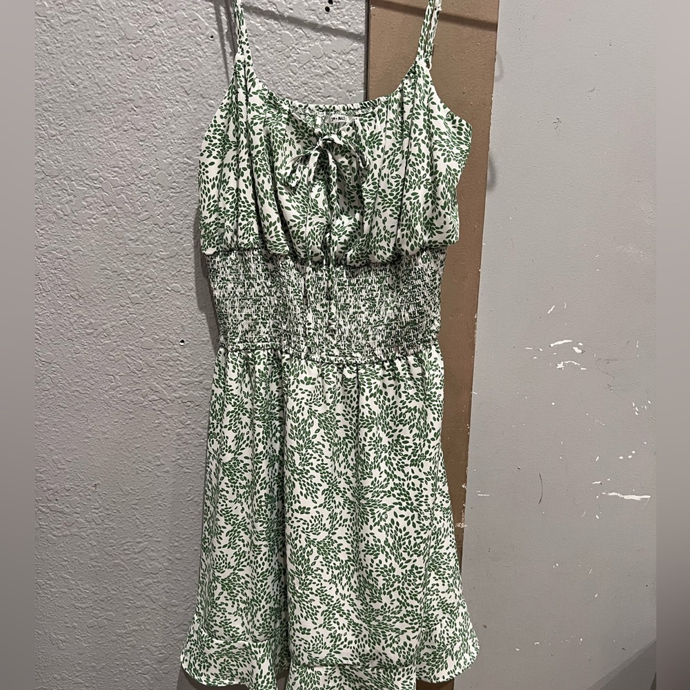 Green midi dress